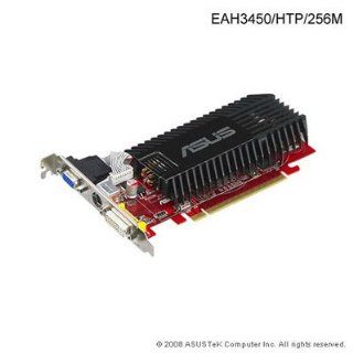 ASUS EAH3450/HTP/256M Radeon HD 3450 256MB 64 bit GDDR2 PCI Express 2.0 x16 HDCP Ready Video Card Electronics
