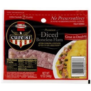 Hormel Cure 81 Premium Diced Boneless Ham 12 oz.