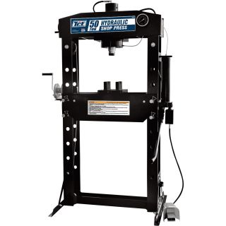 Torin Professional Shop Press — 50-Ton Capacity, Includes Winch, Model# TY50028  Hydraulic Presses