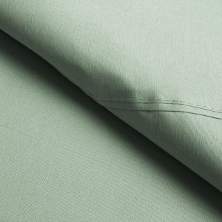 Elite Home Products Classic Percale Oversize Sheet Set Green Size Queen
