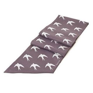 long skinny silk scarf swallows by somerville scarves