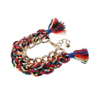 fabric tassle bracelet by kiki's