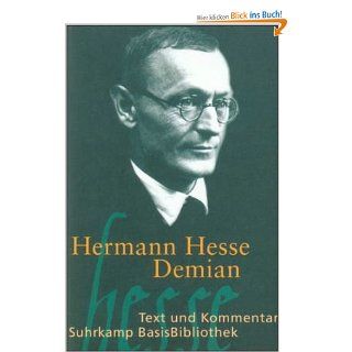 Demian Die Geschichte von Emil Sinclairs Jugend Suhrkamp BasisBibliothek Hermann Hesse, Heribert Kuhn Bücher