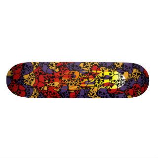 cool flame colors skateboard deck