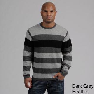 Weatherproof Weatherproof Mens Engineered Stripe Merino Wool/cashmere Blend Sweater Grey Size 2XL