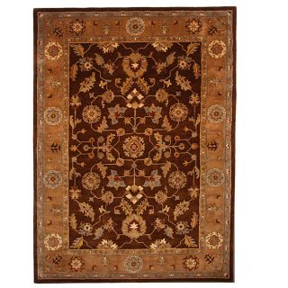 Tempest Traditional Hand tufted Brown Area Rug (8 X 11)