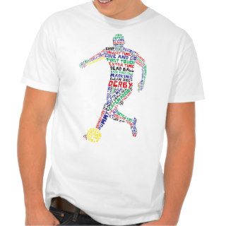 Soccer Player Typographic T Shirt