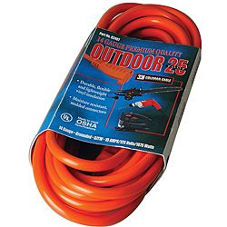 Coleman Cable Orange Heavy duty Extension Cord (25 foot)