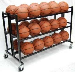 Trigon Sports Heavy Duty Double Ball Basketball Medicine Cart  Basketball Storage  Sports & Outdoors