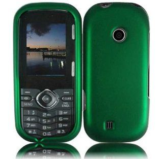 LG Cosmos 2 VN251 Rubberized Cover   Dark Green Cell Phones & Accessories