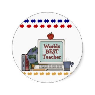 Worlds Best Teacher Sticker
