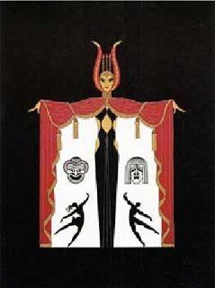 Broadway's in Fashion by Erte 260 of 300 Limited Ed.   Serigraphic Prints