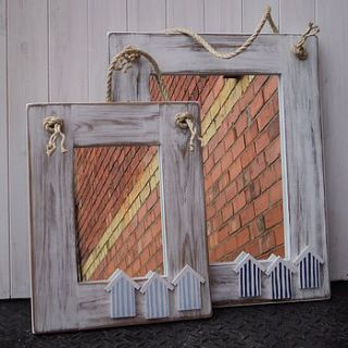 beach hut mirror with rope by giddy kipper