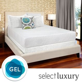 Select Luxury Select Luxury Swirl Gel Memory Foam 10 inch Twin size Medium Firm Mattress Green ?? Size Twin
