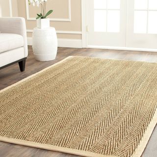 Casual Handwoven Sisal Natural/ Beige Seagrass Area Rug (8 Square)