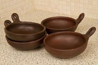 fair trade hand made one handle ceramic bowl by alter native life