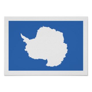 Antarctica Flag Poster
