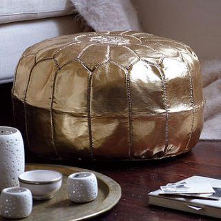 moroccan leather pouffe cover by coco målé interiors