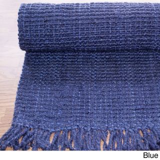 Nuloom Nuloom Handmade Eco Natural Fiber Chunky Loop Jute Rug (8 X 10) Blue Size 8 x 10