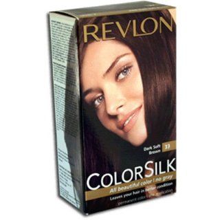 Revlon ColorSilk Beautiful Color 33 Dark Soft Brown  Chemical Hair Dyes  Beauty