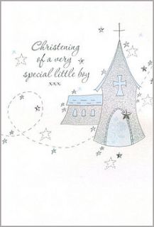 sparkling handmade christening card by eggbert & daisy