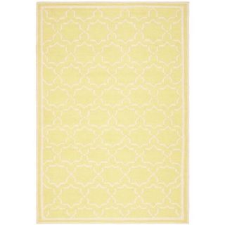 Moroccan Light Green/ivory Dhurrie Wool Area Rug (9 X 12)