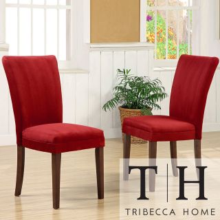 Tribecca Home Parson Cranberry Red Dining Chairs (set