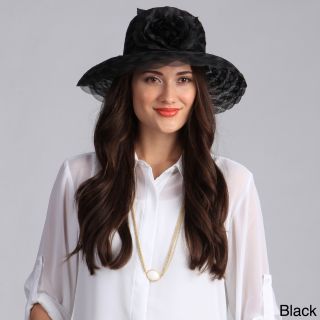 Swan Hat Swan Hat Womens Braided Crinoline Floppy Hat Black Size One Size Fits Most