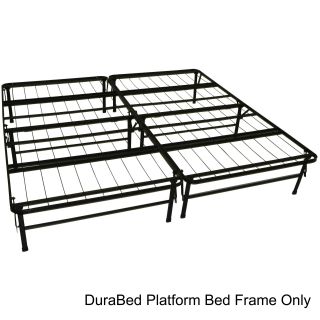 Durabed King size Heavy Duty Steel Foundation   Frame in one Mattress Support System Platform Bed Frame