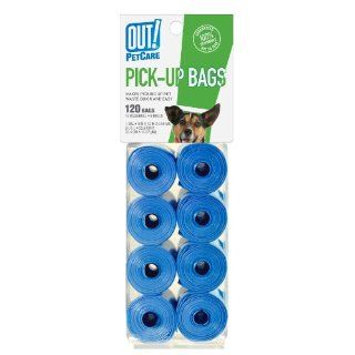 Out 120 Count Waste Pick Up Bags Refill for Dogs, Blue  Pet Waste Bags 
