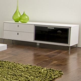 Pangea Home Asal 60 TV Stand VN 05B WALNUT / VN 05B WHT Finish White