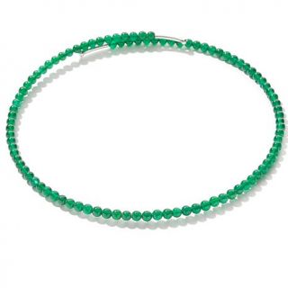Studio Barse Green Onyx Sterling Silver 17" Collar Necklace