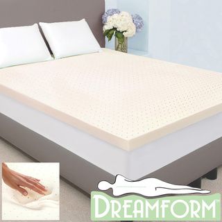 Dream Form Plus Ventilated 3 inch 5 pound High Density Queen/ King size Memory Foam Mattress Topper
