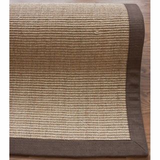 Nuloom Handmade Alexa Eco Natural Fiber Cotton Border Sisal Rug (4 X 6)
