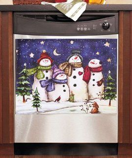 Dishwasher Magnet Art   Snowman Refrigerator Magnets Kitchen & Dining