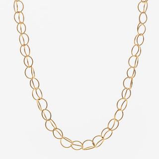 18ct gold vermeil lily chain by sarah straussberg