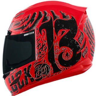 Icon Airmada Hard Luck Helmet   Small/Red Automotive