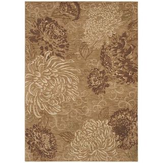 Shaw Living Vintage Bloom Gold Accent Rug (2' x 3') Shaw Industries Accent Rugs