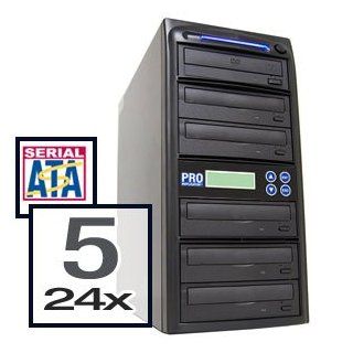 Produplicator 1 to 5 SATA CD DVD Duplicator Copier Tower with Dual Layer Burner + Free Nero Essentials CD/DVD Burning Software ($20 Value) Computers & Accessories