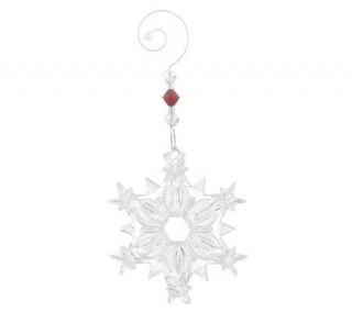 Waterford Crystal Snowflake Ornament —