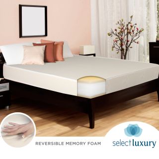 Select Luxury Reversible Medium Firm 10 inch Queen size Memory Foam Mattress
