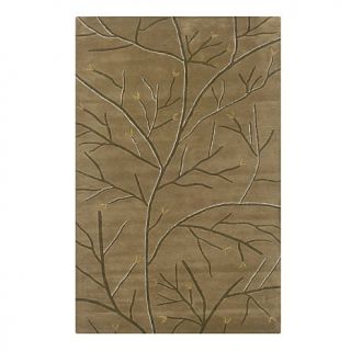 Rizzy Home Volare Hand Tufted Green Rugs and Ivory