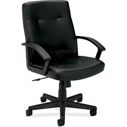 Basyx By Hon Vl602 Black Managerial Mid back Chair