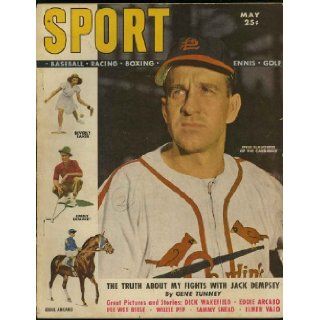 Sport "The Magazine for Sport Spectators" (May 1949) (Enos Staughter St. Louis Cardinals cover and feature) (Vol. 6; No. 5) Gean Tunney, Grantland Rice, Al Stump, Lou Boudreau, Jack Dempsey, Beverly Baker, Sam Snead, Pee Wee Reese, Ted Williams