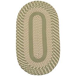 Middletown Sage Indoor/ Outdoor Braided Rug (8 X 10 Oval)