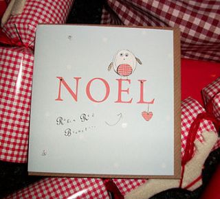 handmade noel rustic robin christmas card by laura sherratt designs