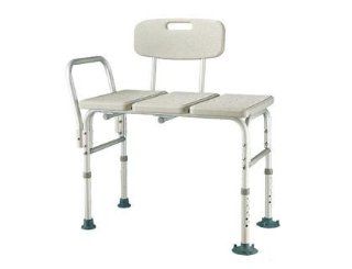 Heavy Duty, Bariatric Aluminum Frame Bathtub Transfer Bench/Bath Chair with Back, Wide Seat, Adjustable Legs, Suction Cups Shower Bench, 450 lbs Weight Limit Health & Personal Care
