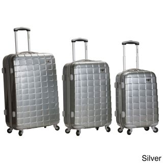 Rockland Elite Designer 3 piece Hardside Spinner Luggage Set