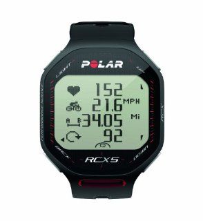 Polar RCX5 Bike Heart Rate Monitor (Black)  Sports & Outdoors