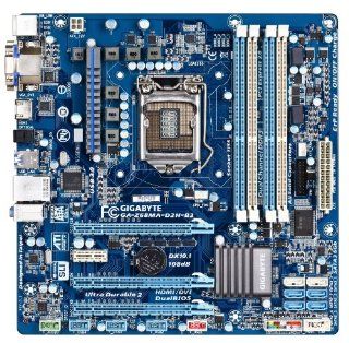 Gigabyte Intel Z68 Micro ATX LGA 1155 Motherboard (GA Z68MA D2H B3) Electronics